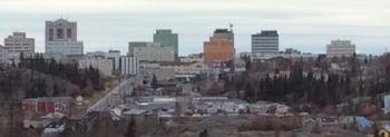 Skyline of Yellowknife. Photos by Grant Oerding